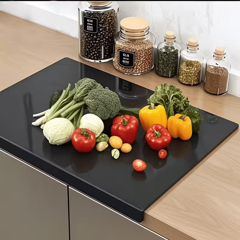 1pc Large Black High-Tenacity Cutting Board
