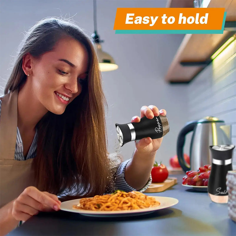 ⏰ Penguin Design Salt and Pepper Shaker Set – Cute Shape, 304 Stainless Steel & Precision Dispensing Lid 🐧✨