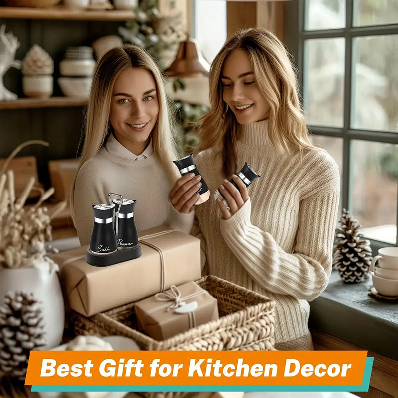 ⏰ Penguin Design Salt and Pepper Shaker Set – Cute Shape, 304 Stainless Steel & Precision Dispensing Lid 🐧✨