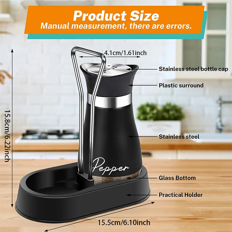 ⏰ Penguin Design Salt and Pepper Shaker Set – Cute Shape, 304 Stainless Steel & Precision Dispensing Lid 🐧✨